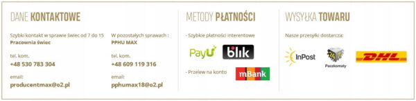 ŚWIECA DO CHRZTU ŚW. UNIKALNY WZÓR, RĘCZNA ROBOTA